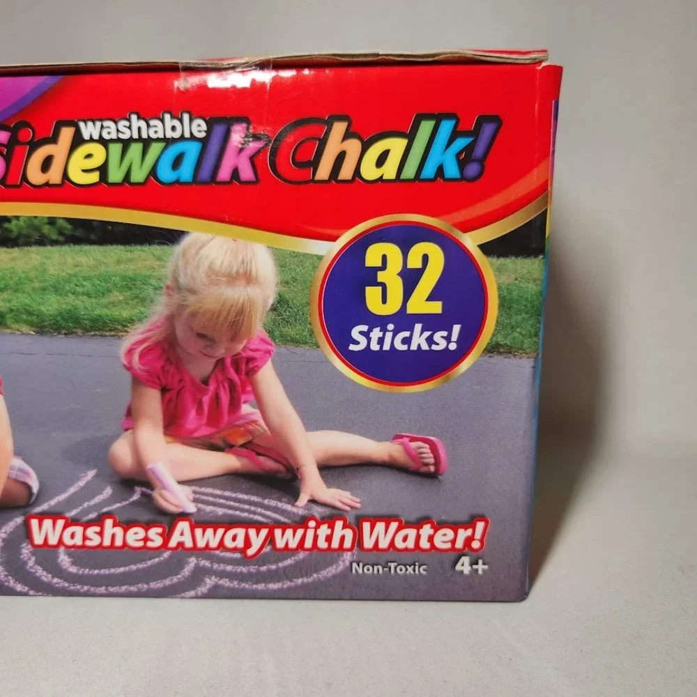NEW Washable Sidewalk chalk 32 count school supplies preschool Montessori EASTER